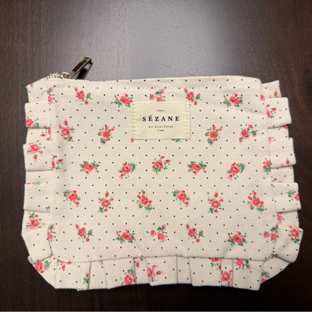 Sézane Floral Pouch brand new
